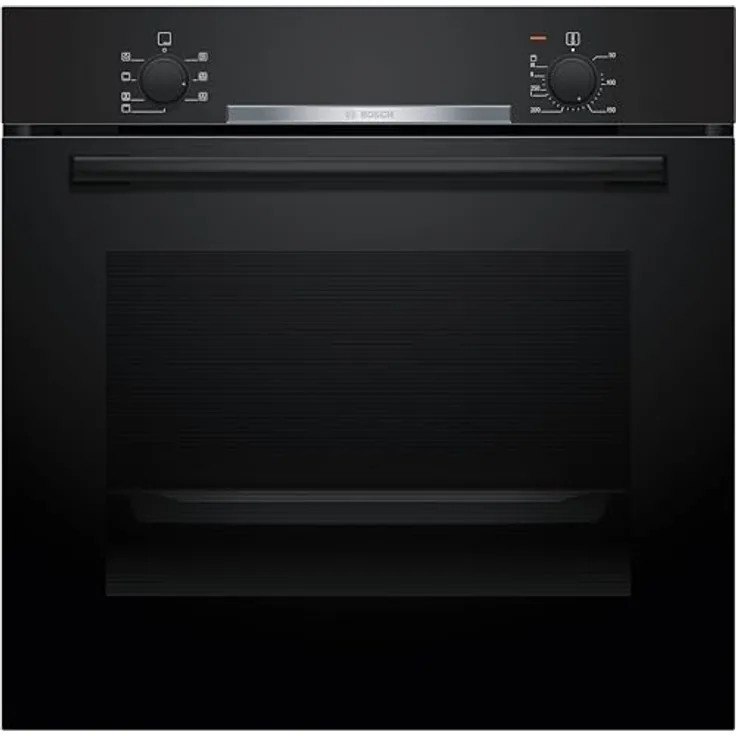 Bosch HBA510BA3 Einbau-Backofen, 60 x 60 cm, 3D-Heißluft, Schnellaufheizung, Halogen-Innenbeleuchtung, Schwarz