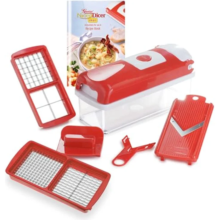 Nicer Dicer Smart, Set 6-tlg. : Rot – Bild 2