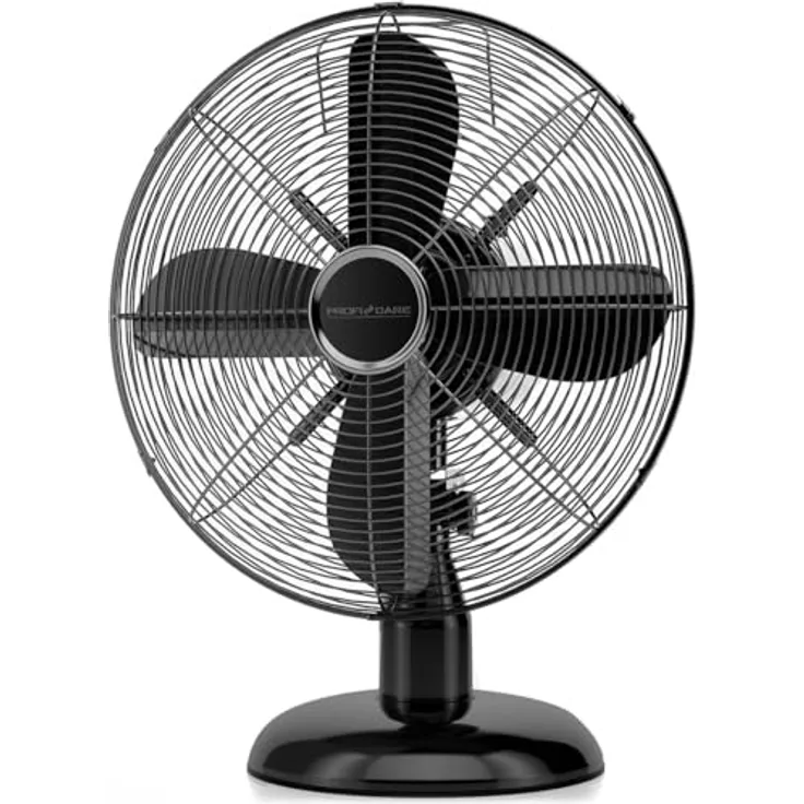 ProfiCare Ventilator mit Schwenkfunktion | Ø 30 cm | Tischventilator 35W, schwarz