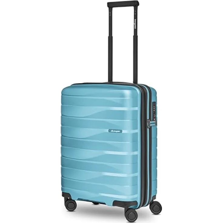 Bergpfeil Kleiner Hartschalen Kabinen-Koffer | Cabin-Trolley 40 x 22 x 55 cm aus Polypropylen | Lightweight 2,8 kg | Doppelrollen & TSA-Schloss (Travel) – Bild 1