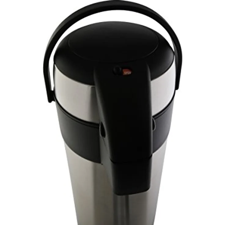 axentia Airpot in Silber, Pumpkanne aus rostfreiem Edelstahl, Volumen: ca. 5 L – Bild 6