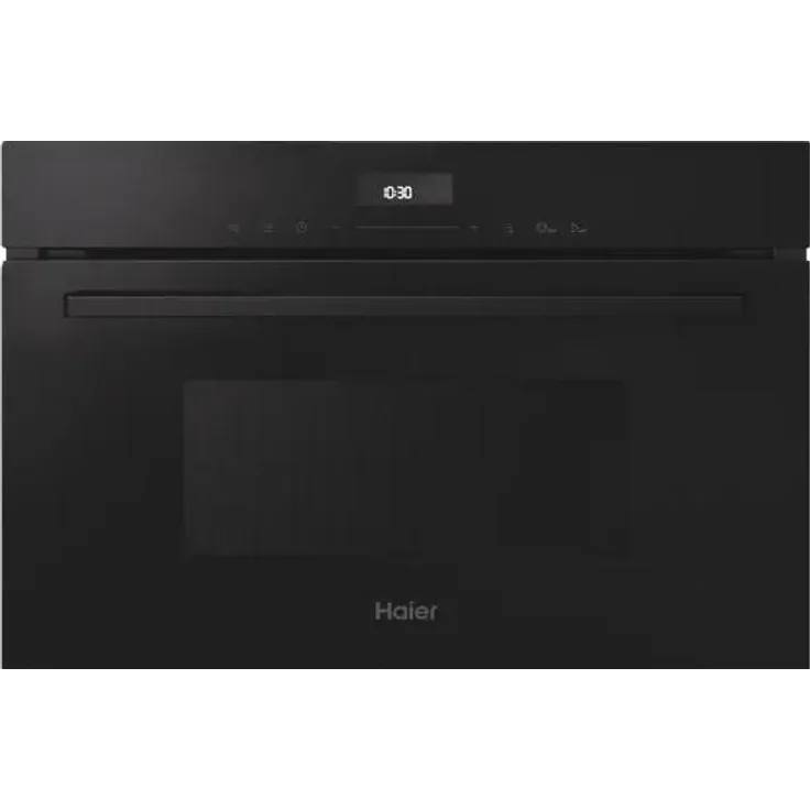 Haier H38DMWID26NB, Integrierte Grill-Mikrowelle mit 34 l Kapazität, 900 W Mikrowellenleistung, 1000 W Grillleistung, Berührungsteuerung, Schwarz