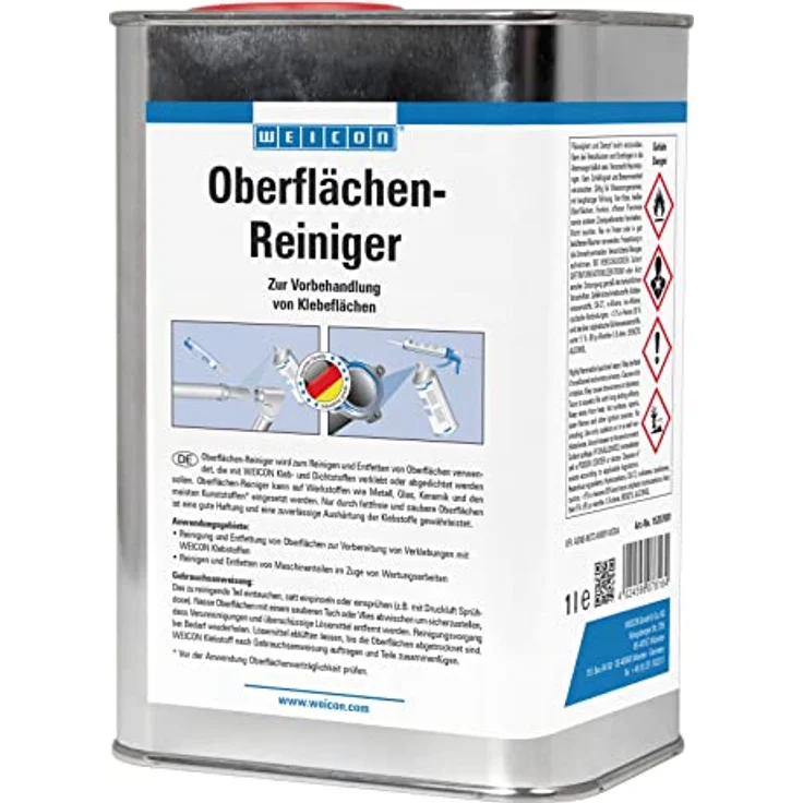 WEICON Oberflächen-Reiniger 1 L | Reiniger und Entfetter zur Vorbehandlung von Klebeflächen – Bild 1