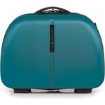 Gabol Paradise XP Beautycase, Grün, strapazierfähiger ABS-Kunststoff, geräumiges Hauptfach, Trolley-Aufsteckfunktion