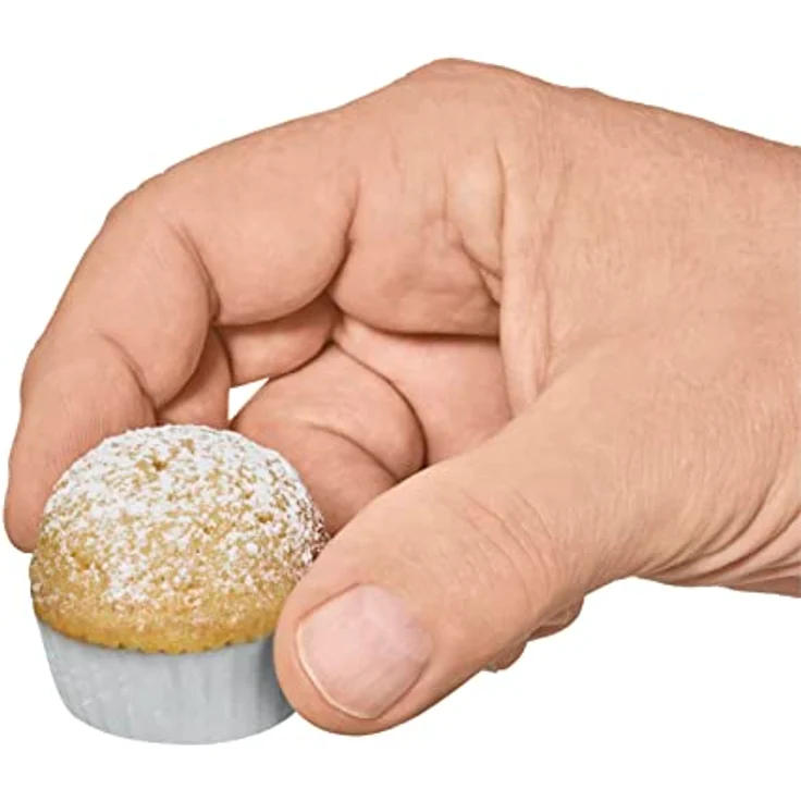 Kaiser Inspiration Mini Muffin Förmchen, 200 Stück, weiß, Ø 4,5 cm, fettdicht, ideal für süße und herzhafte Muffins – Bild 6
