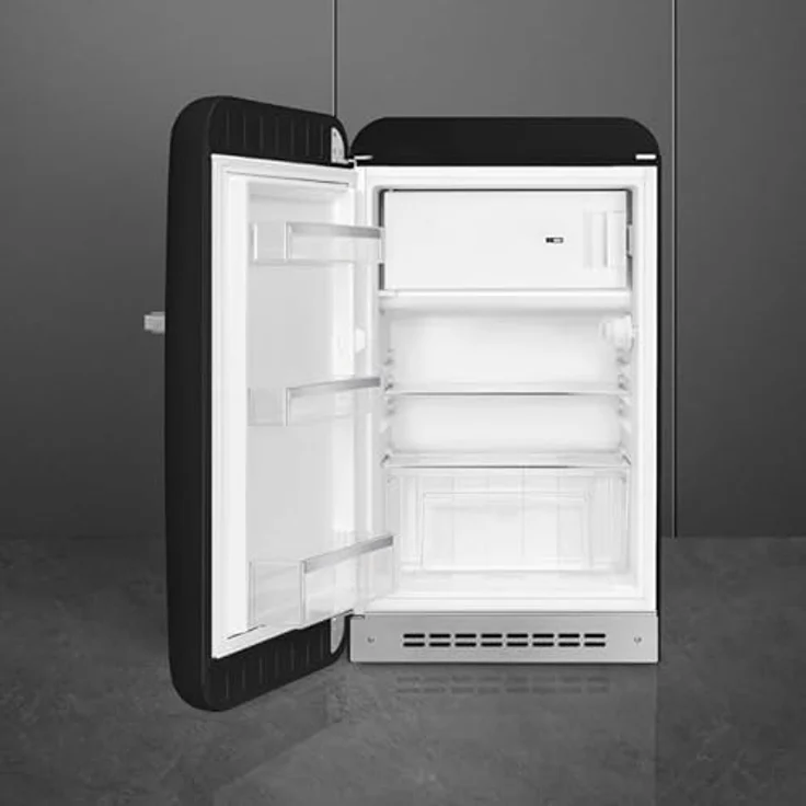 Smeg Kühlschrank 1P FAB10LBL6, schwarzer Einzelkühlschrank, 0,97 m, linksseitige Türöffnung – Bild 2