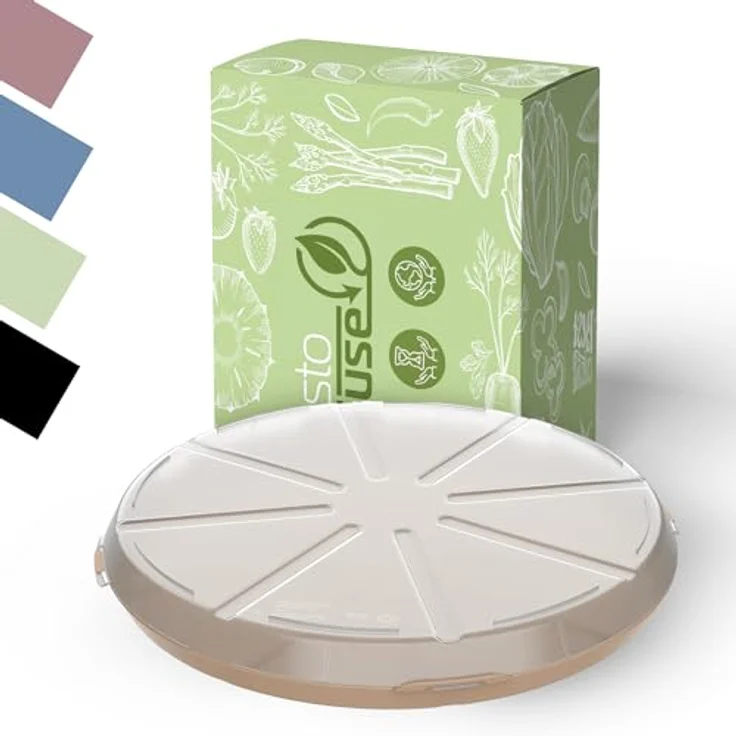 elasto Vorratsdose Pizzabox "ToGo", wiederverwendbare Schalentyp für umweltbewusste Nutzung, BPA-frei und spülmaschinenfest – Bild 1