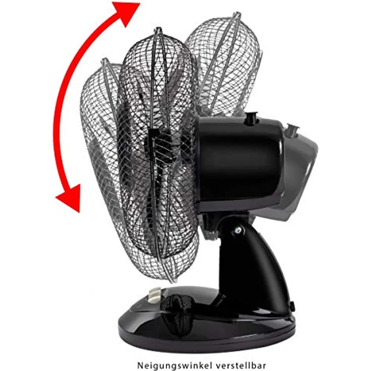 Clatronic VL 3601 Tischventilator, 23 cm Durchmesser, oszillierend, Neigungswinkel verstellbar, 2 Geschwindigkeitsstufen – Bild 3