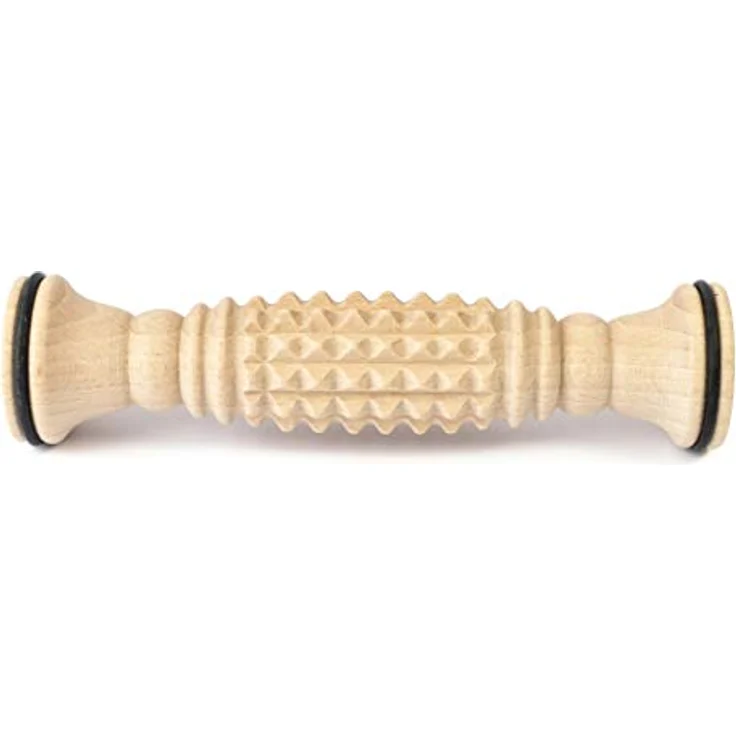 Tuuli Accessories Massage Massagerolle Massageroller Massagegerät Fuß Fußmassagegerät aus Holz 20 x 5 cm – Bild 4