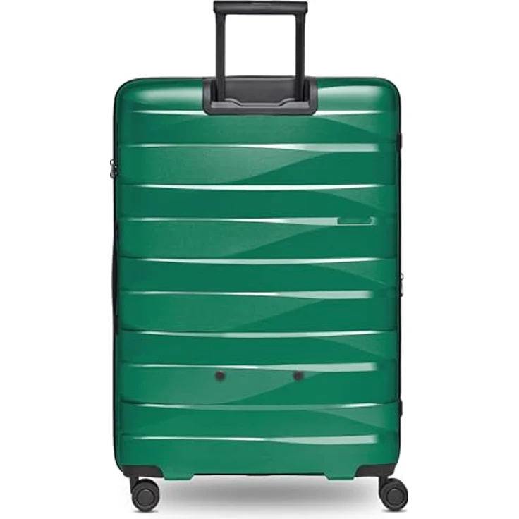 Bergpfeil Großer Hartschalen Check-in Koffer |Trolley erweiterbar 52 x 32 x 75 cm aus Polypropylen-Material | Leicht (4,3 kg) & wasserfest | Doppelrollen & TSA-Schloss (Travel) – Bild 3