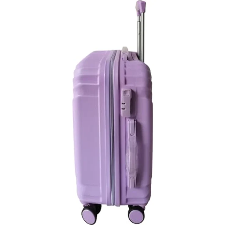 NTK-Collection Mabell, Hartschalenkoffer 2er-Set in Lila und Violett, mit 80 l Volumen, Teleskopgriff und integrierten Zahlenschloss – Bild 2