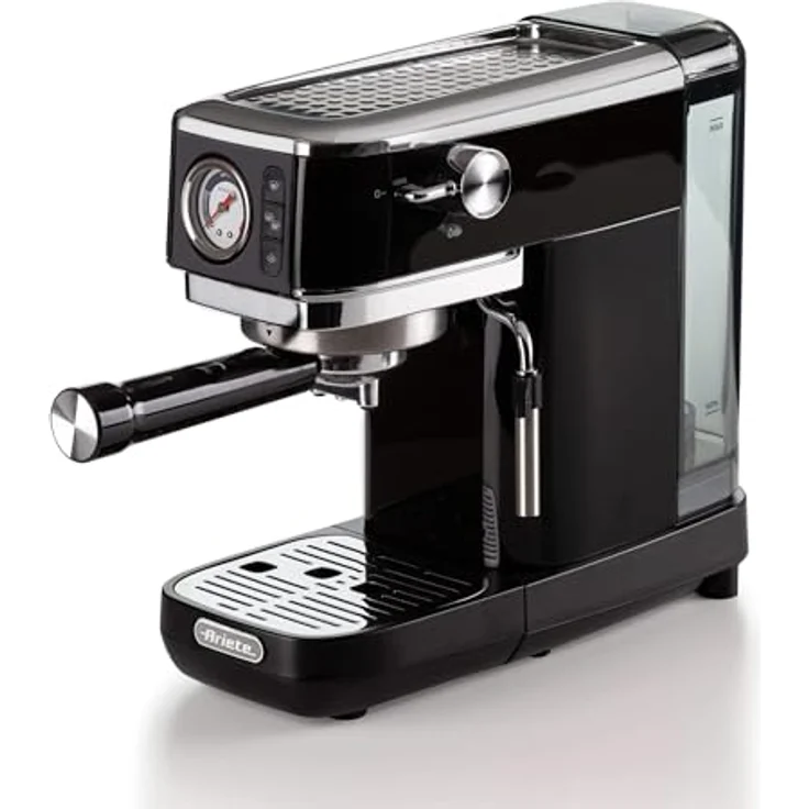 Ariete 1381 Kaffeemaschine, 1300 W, 15 bar Druck, 1,1 l, kompatibel mit ESE-Pads und gemahlenem Kaffee, schwarz, mit integriertem Milchsystem für Cappuccino – Bild 2