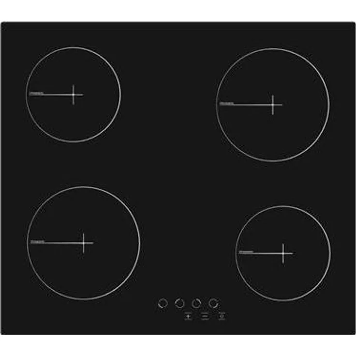 Simfer H6.040.DECSP, 60 cm Glaskeramik-Kochfeld mit 4 VTC, Touch Control, Cado Connection, Schwarz