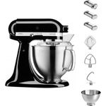KitchenAid 5KSM185 Artisan Küchenmaschine Pastalover, 4,8 L, 5 Jahre Garantie, Zinkdruckgussmetall