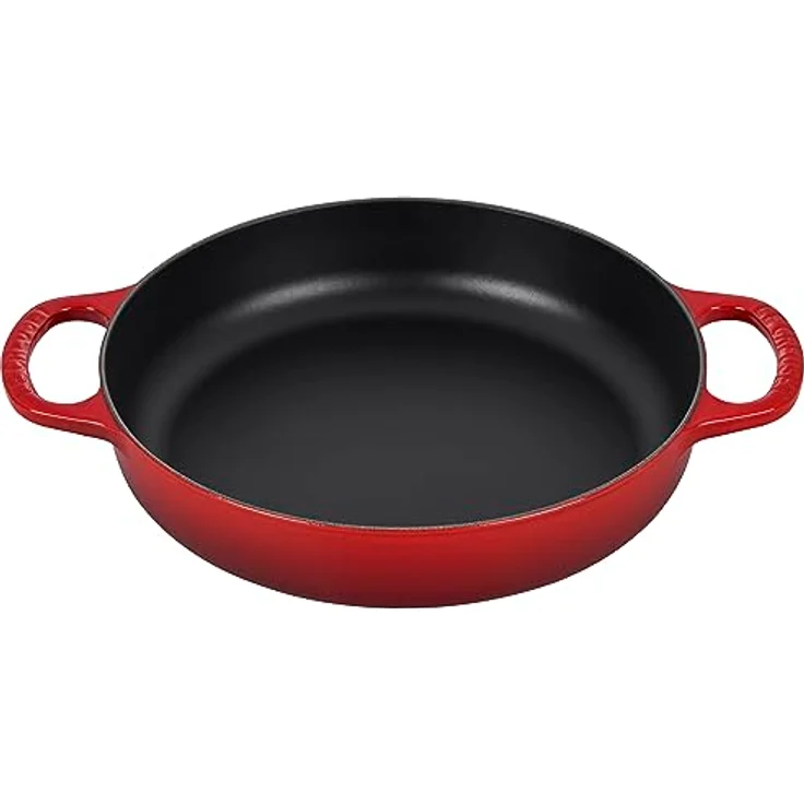 LE CREUSET Signature Everyday Pfanne aus Gusseisen, 27,9 cm, Kirschrot, mit hervorragender Wärmeverteilung und -speicherung – Bild 1