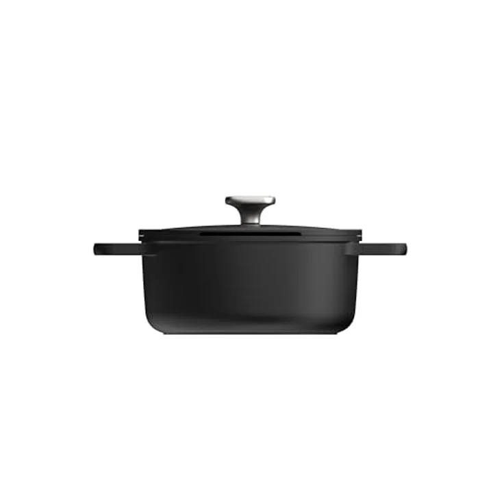 Berghoff LEO Phantom Antihaft Topf mit Deckel 24 cm, backofenfest bis 230°C, CeraGreen keramische Beschichtung, Induktionsgeeignet – Bild 5