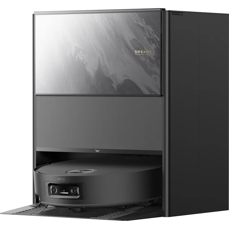 Dreame Aqua10 Ultra Track Complete, Saugwischroboter mit D-ToF Lidar-Navigation, 3,2 l Staubbehälter, 4 l Wassertank, Schwarz