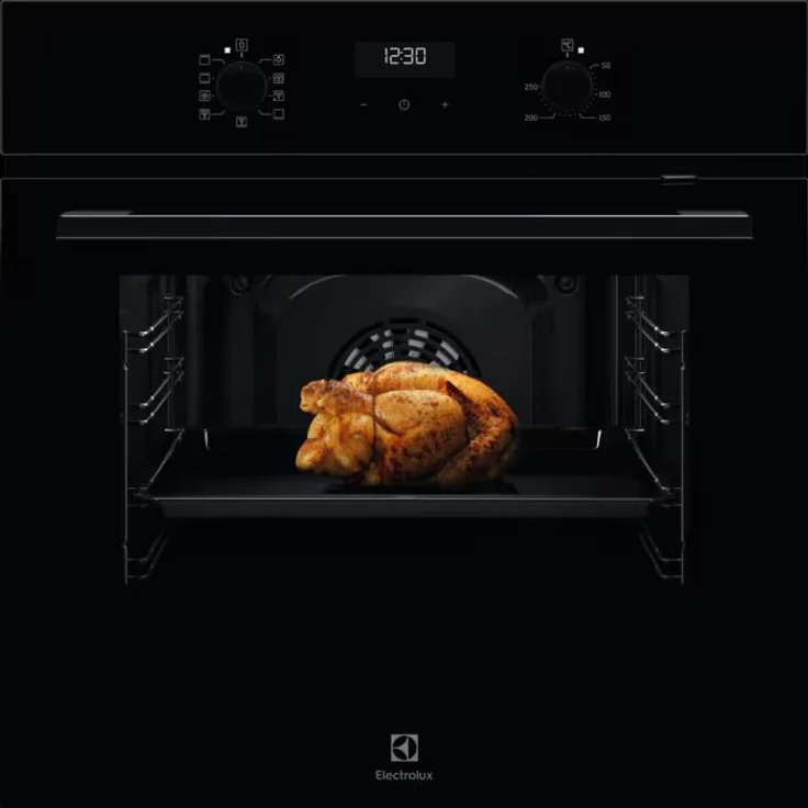AEG Electrolux EOK4B0K1 Einbaubackofen mit Reinigung mit Wasserdampf, Touch-Bedienung und Grillfunktion