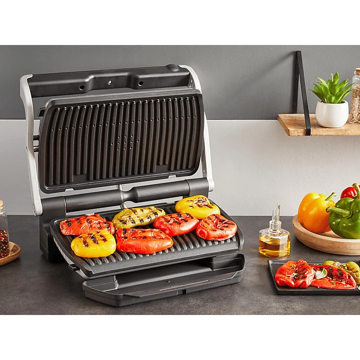 TEFAL GC728D OptiGrill+ XL, intelligenter Kontaktgrill, 9 Programme, automatische Garstufenanpassung, spülmaschinenfest, große Grillfläche – Bild 2