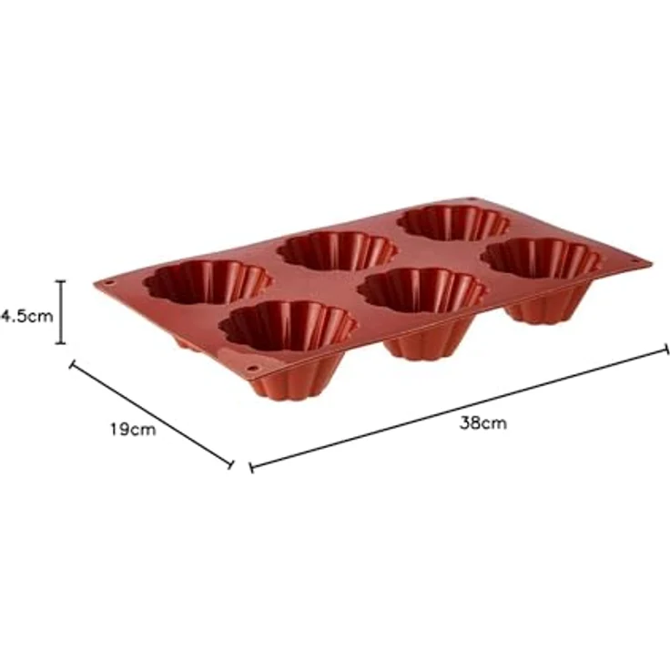 Silikomart 20.034.00.0060 SF 034 BRIOCHETTE CANNELLATA - SILICONE MOULD ø79 H 37 MM – Bild 5