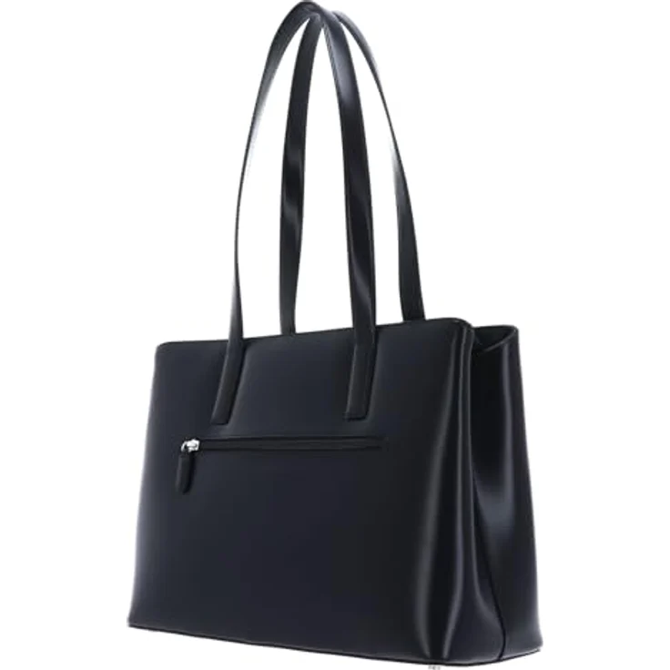 Picard Shopper Black Tie, eleganter Damen-Shopper aus glattem, glänzendem Rindleder, schwarz, 37 x 14 x 27 cm – Bild 4