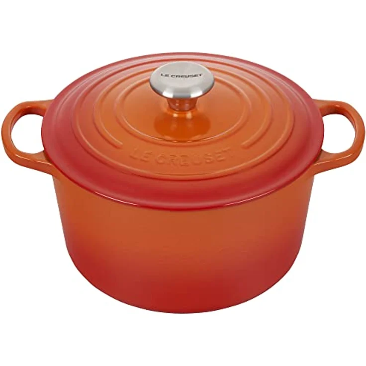 Le Creuset Signature Bräter, hoch, rund, 24 cm, ofenrot – Bild 6