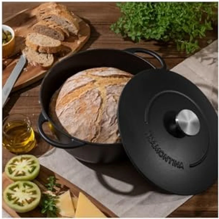 Tramontina 20906-024 Trento Bräter, Schmortopf aus Gusseisen, Durchmesser 24 cm, 4 liters – Bild 7
