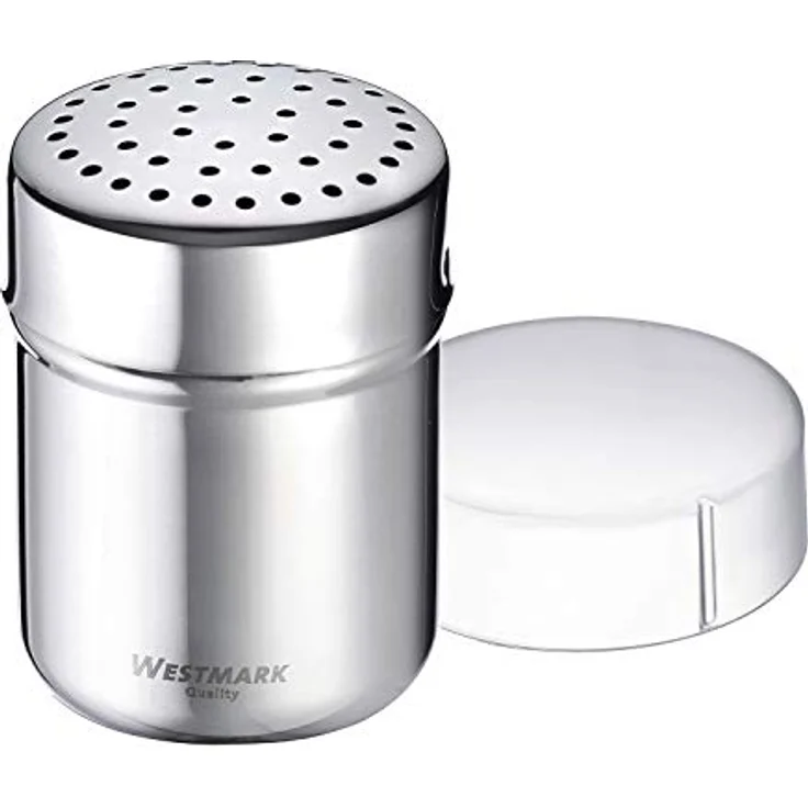 Westmark Gewürzstreuer, Mit Frischhaltedeckel, Fassungsvermögen: ca. 80 – 100 gr, Kunststoff/Rostfreier Edelstahl, Grob, Silber/Transparent, 69522260 – Bild 1