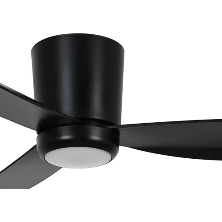 LUCCI AIR Array Deckenventilator mit 3 Flügeln, 6 Geschwindigkeiten, 137 cm Durchmesser, sehr leise und sparsam inkl. Fernbedienung und Leuchtmittel (Schwarz) – Bild 4