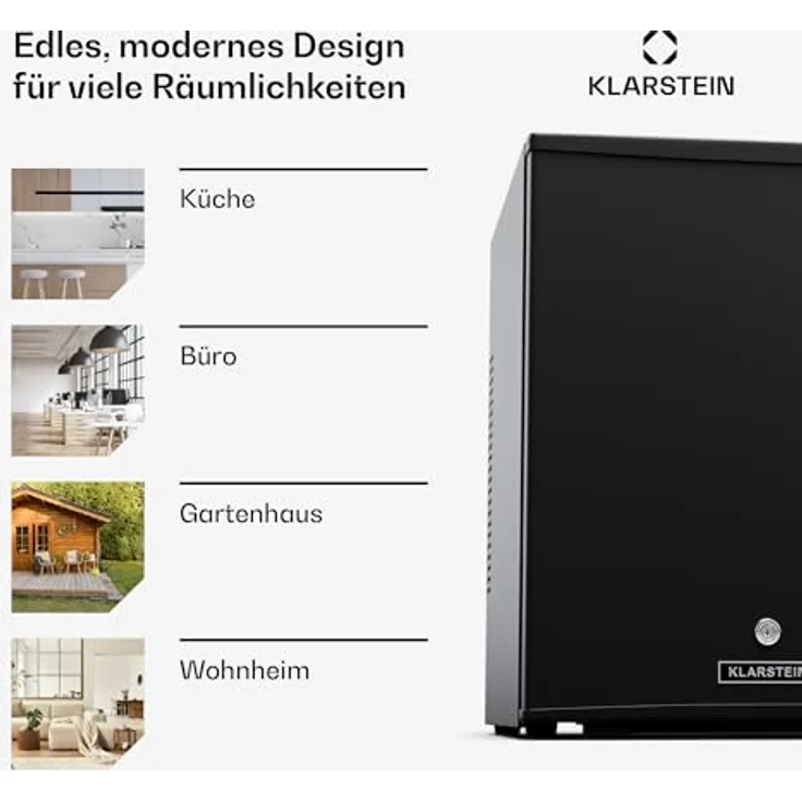 Klarstein Matterhorn 44 Minikühlschrank, 44 Liter, 35 dB, thermoelektrische Kühlung, abschließbar – Bild 5