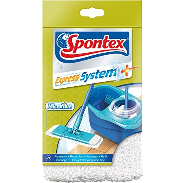 Spontex Express System+ Mikrofaser-Bezug, Ersatz für Spontex Express System+, für schnelle und komfortable Bodenreinigung, 1 Stück – Bild 1