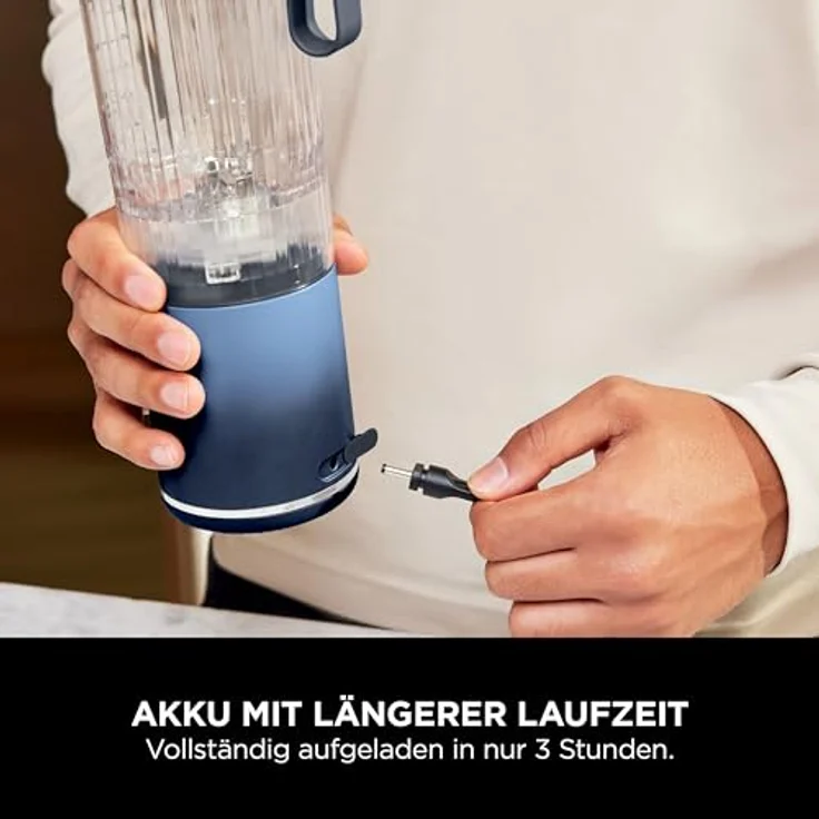 Ninja Blast Max BC251EUNV Standmixer, kabellos mit PowerBlast-Technologie, Farbe: Blau – Bild 13