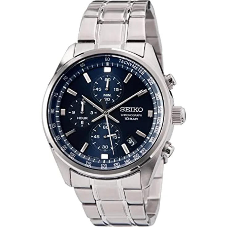 Seiko Herren-Uhr Quarz Edelstahl mit Edelstahlband SSB377P1
