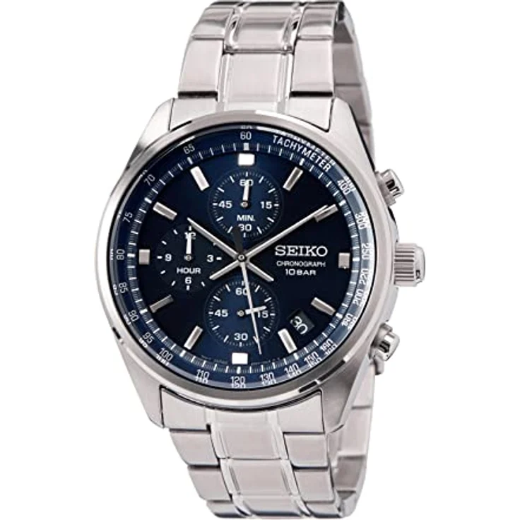 Seiko Herren-Uhr Quarz Edelstahl mit Edelstahlband SSB377P1 – Bild 1