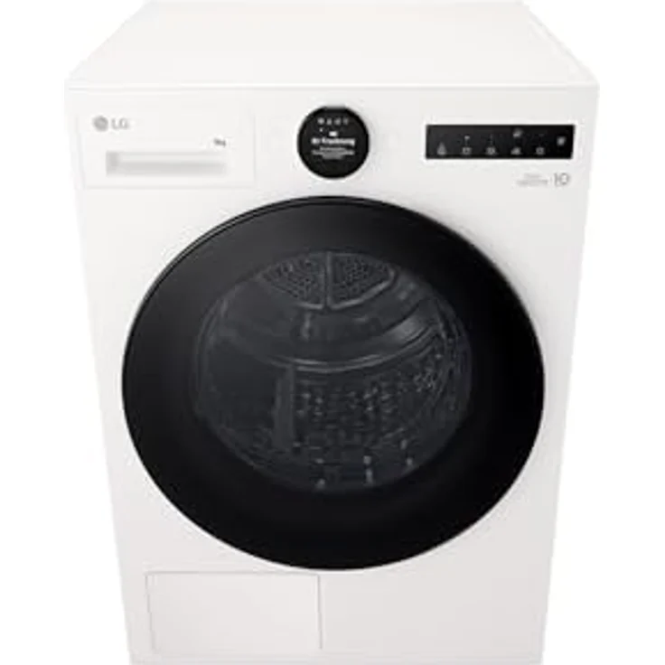 LG RT80B2 Kondenstrockner, 8 kg, Dual Inverter Wärmepumpe, Sensor Dry, LED-Touchdisplay, Edelstahltrommel, 8 Programme, Weiß [Energieklasse D] – Bild 3