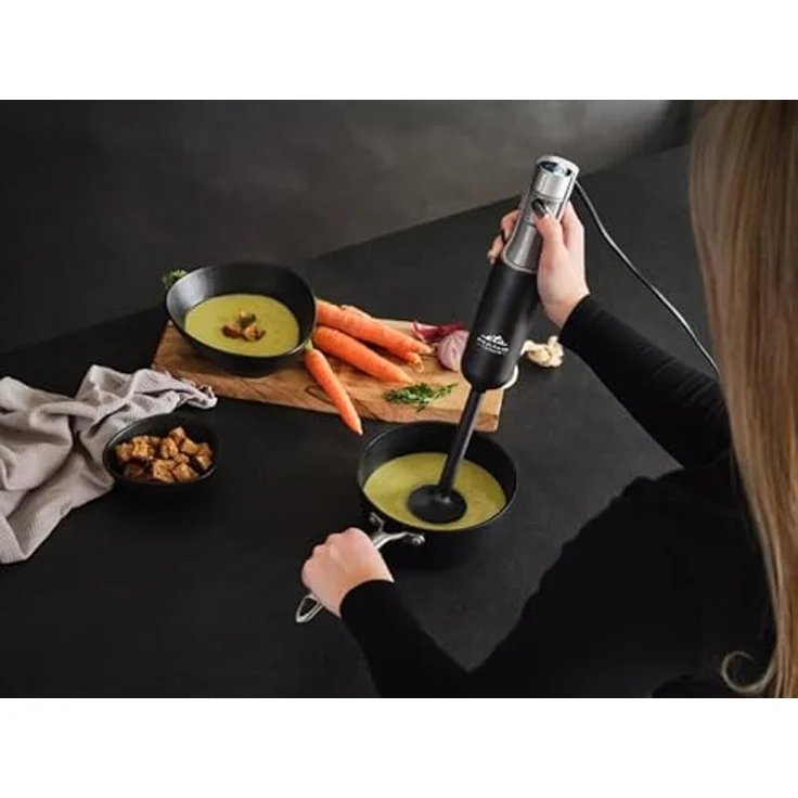 eta Stabmixer ETA321990010, 1000 W, ergonomisches Design, 9-stufige Geschwindigkeitsregulierung, Edelstahlmesser, leicht zu reinigen – Bild 2