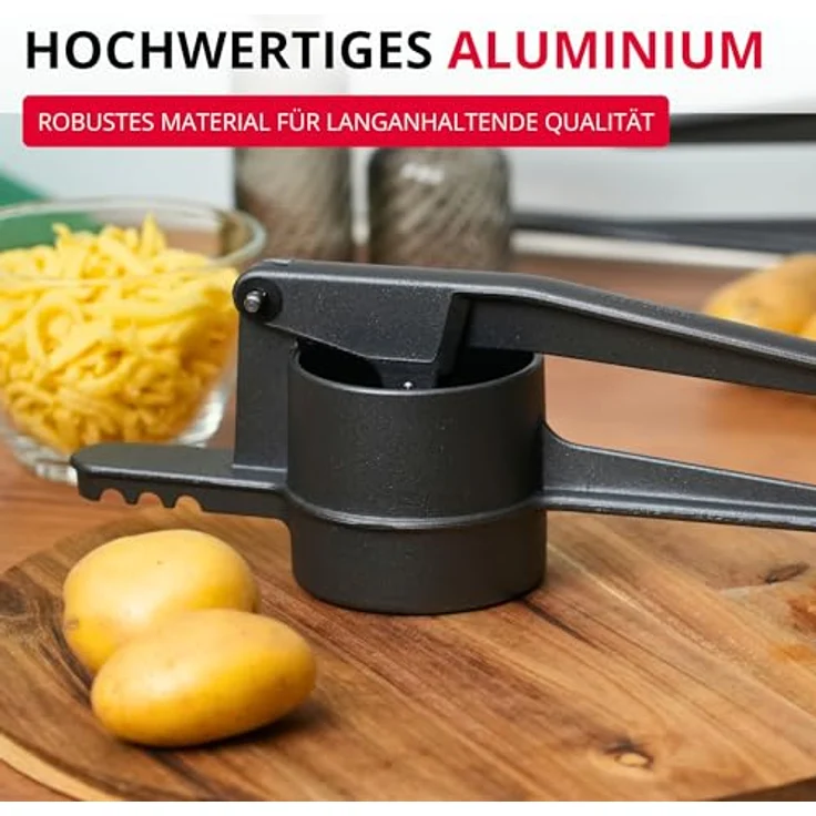 WESTMARK Spätzlepress, Kartoffelpresse mit rundem Loch, 250 ml Füllvolumen, Anthrazit – Bild 6