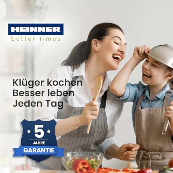 Heinner HBHI-M2ZB1FXTC, Zonen-Induktionskochfeld, integrierte Bauweise, 28.8 cm, 2 Zonen, Schwarz, Glasoberfläche – Bild 7