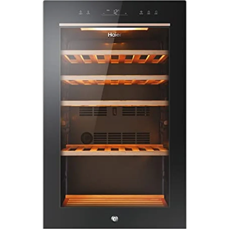 Haier HWS49GA Weinkühlschrank, freistehend, schwarz, 49 Flaschen, Energieklasse F – Bild 2