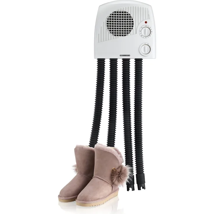 Melissa 16540012 Schuhtrockner mit vier Schläuchen, 350W, weiß, gegen Geruch und Bakterienbildung vorbeugen