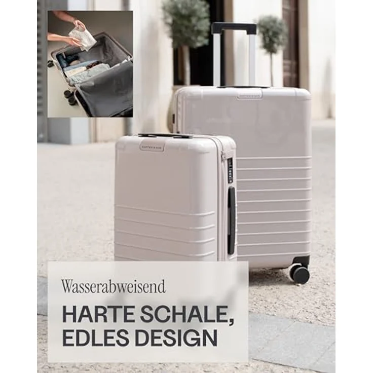 Kapten & Son Heathrow Essential, 4 Rollen Kabinentrolley 55 cm, rosa, aus 100% Polycarbonat – Bild 7