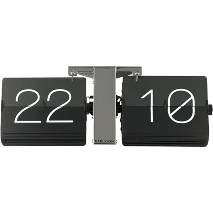 Karlsson No Case Flip-Clock, Wanduhr mit offenem Design und klar lesbaren Ziffern – Bild 5