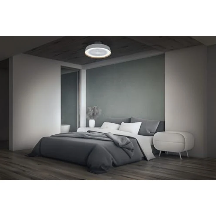 OSRAM HOMELIGHTING Ceiling Fan Compact 480, Deckenventilator mit 49W, LED-Beleuchtung, 6 Geschwindigkeitsstufen, Fernbedienung, weiß – Bild 2