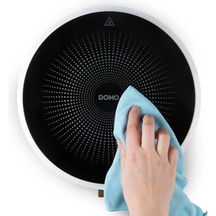 Domo DO30112IP Induktionskochplatte rund weiß, Ø 26 cm, 9 Stellungen Thermostat – Bild 5
