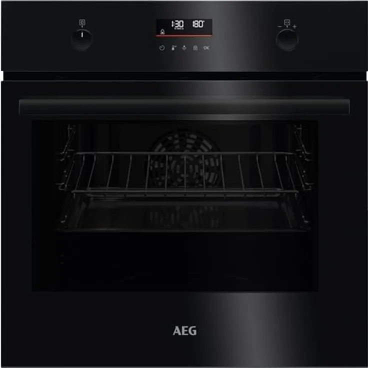AEG Einbaubackofen Serie 5 Ringheißluft SurroundCook Pyrolyse LED-Touchdisplay Schwarz BPE53516AB - Preisvergleich – Bild 1