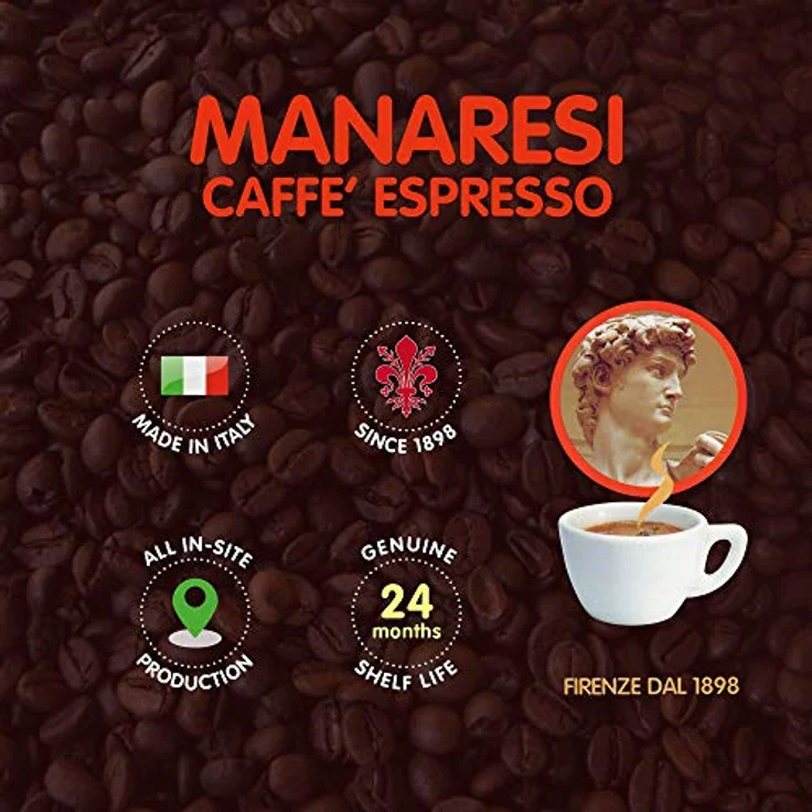 Manaresi Rosso 1kg Bohnen – Bild 3