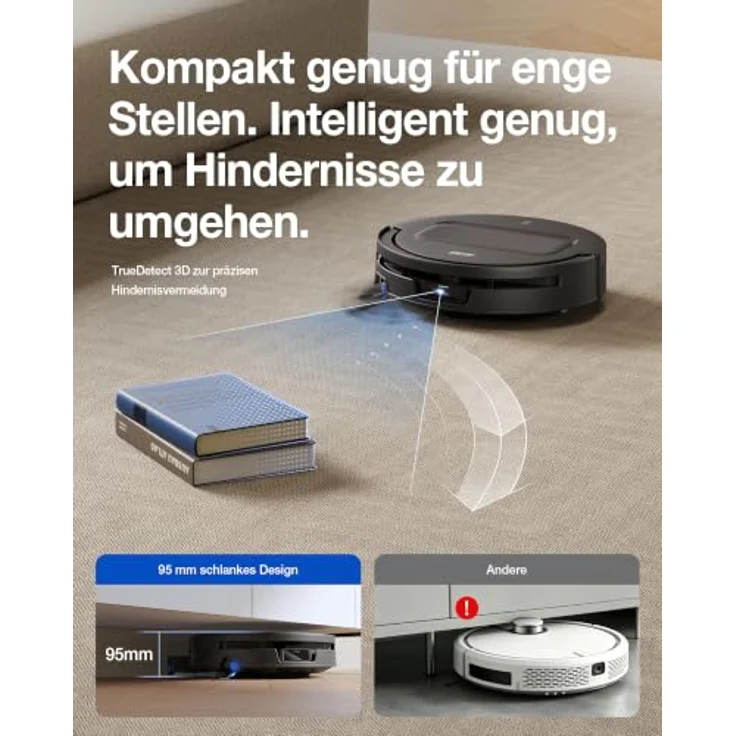 Ecovacs Deebot T90 Max Pro Omni EU, Roboter Staubsauger mit OZMO ROLLER 3.0 und TruEdge 3.0 Kantenreinigung – Bild 8