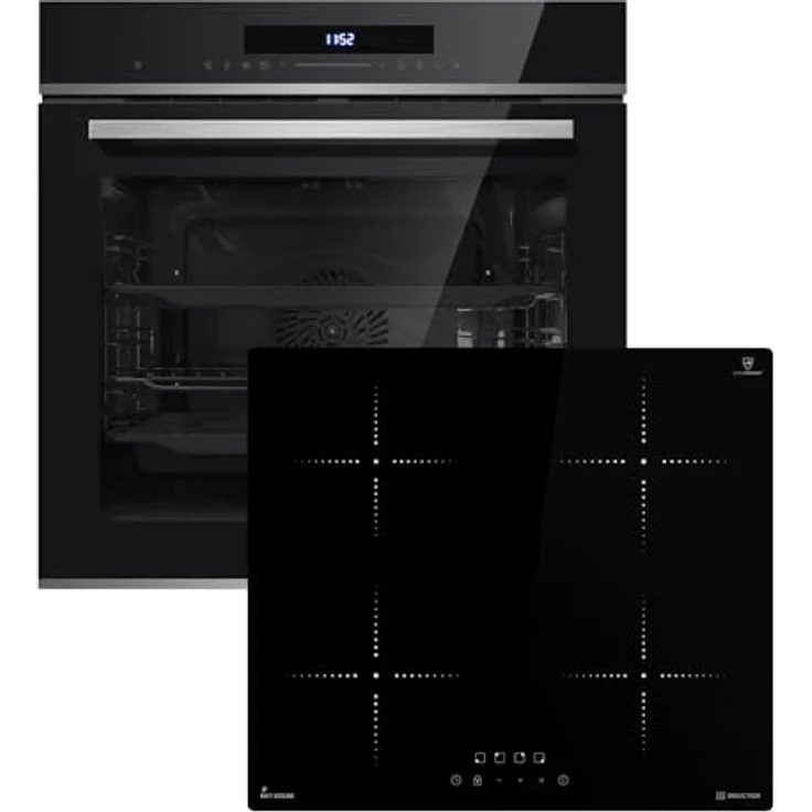 KKT KOLBE Backofen SET8019IH859RL, Einbau-Backofen mit Pyrolysereinigung und Induktionskochfeld, 7000W Leistung – Bild 1
