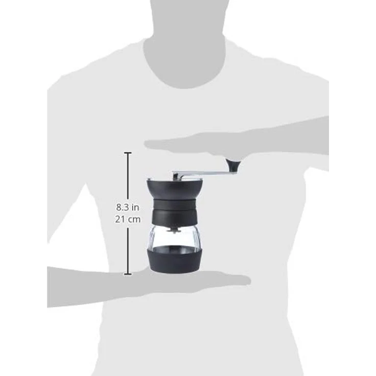 Hario MMCS-2B Skerton Pro Kaffeemühle, Glas, Schwarz – Bild 4