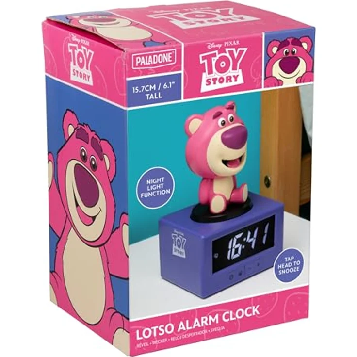 Paladone Products Toy Story Icon Wecker Lotso, offiziell lizenzierter Wecker für ein unterhaltsames Aufstehen – Bild 6